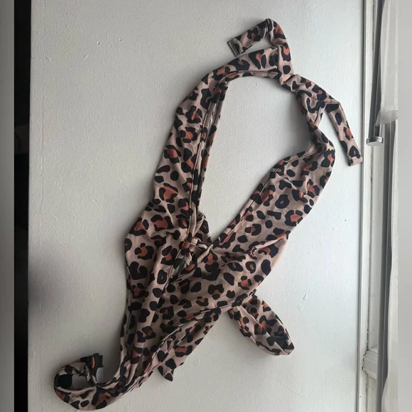 SHEIN Leopard Print One Piece Swimsuit NWOT - Picture 2 of 5